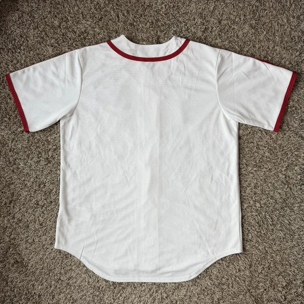 Nike St. Louis Cardinals Cooperstown Collection Jersey Mens Large White Red NEW